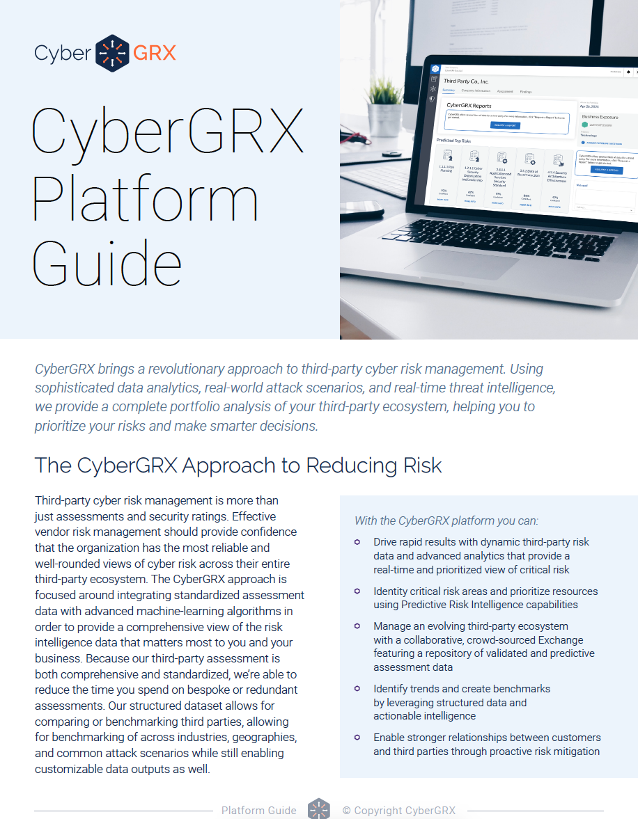 CyberGRX Product Guide